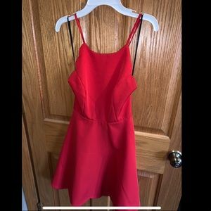 Lulus Scalloped Skater Dress